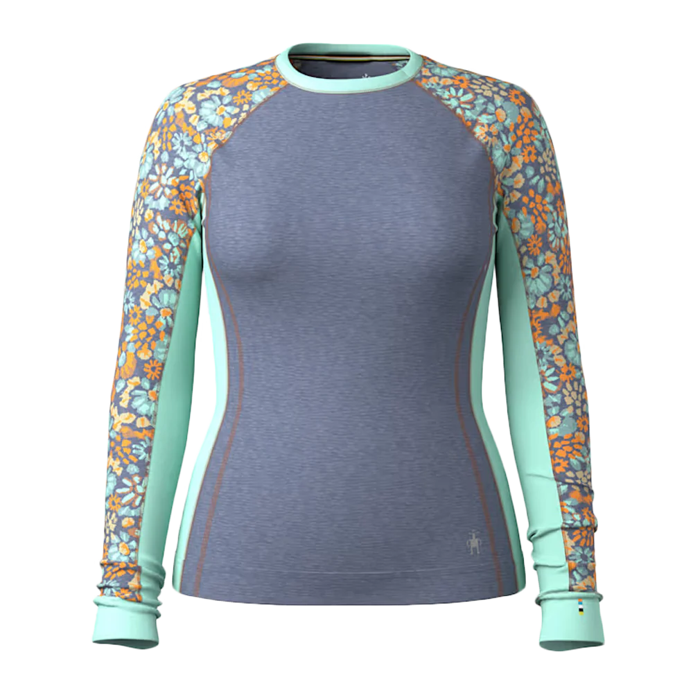 Smartwool Classic Thermal Merino Colorblock Base Layer Crew // Women's